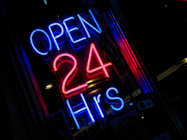 Open 24/7